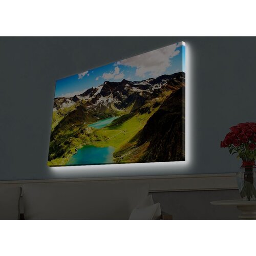 Wallity Slika sa LED osvetljenjem 4570HDACT-079, 45x70 cm Cene