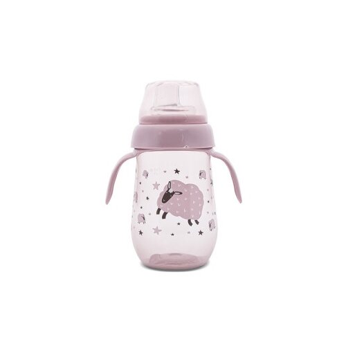Lorelli solja non-spill wide neck my friend - mellow rose (260ml) ( 10200090005 ) Slike