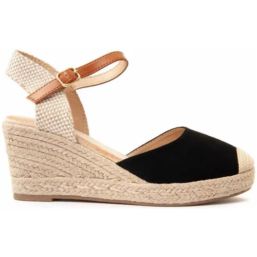 Leindia Espadrile 90133 Črna