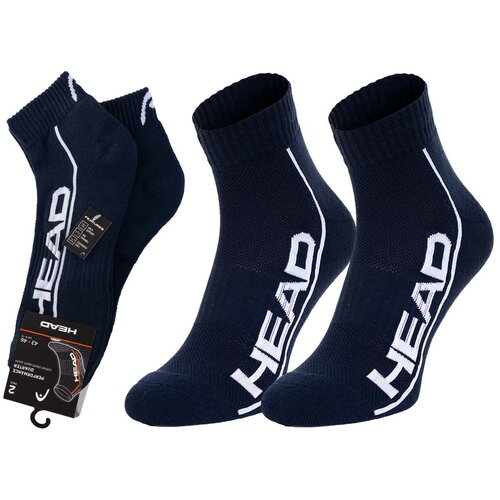 Head Unisex's 2Pack Socks 791019001 007 Navy Blue Slike