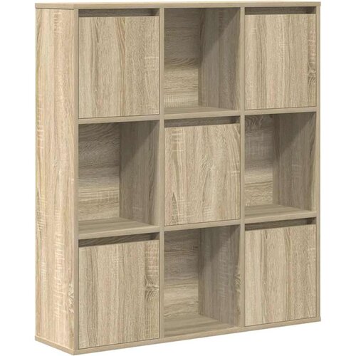 VidaXL Regal za knjige boja hrasta 89x24x101,5cm od konstruiranog drva Slike