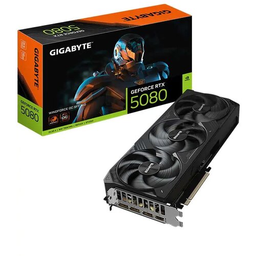 Gigabyte RTX 5080 WindForce3 OC 16GB, GV-N5080WF3OC-16GD SVGA Cene