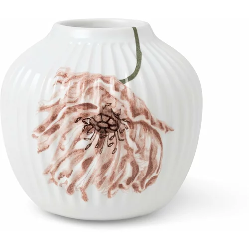 Kähler Design Vaza iz belega porcelana Poppy, višina 13 cm