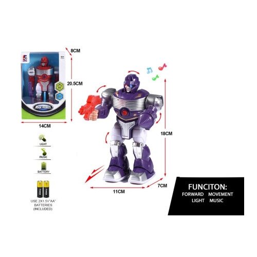  Ljubičasti robot sa zvukom i svetlom ( 677411 ) Cene