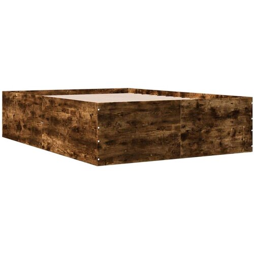 VidaXL Okvir za krevet boja hrasta 120x190 cm konstruirano drvo Slike