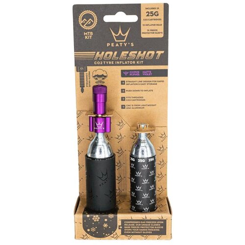 Peaty&amp;#039;s holeshot CO2 pumpa 25g ljubičasta Slike