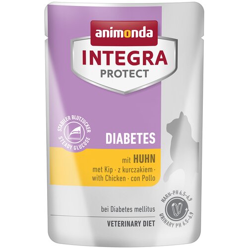 Animonda Ekonomično pakiranje Integra Protect Adult dijabetes 48 x 85 g - Piletina Slike