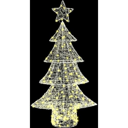  Božićno drvce s 160 LED svjetlima Topla bijela 150 cm Akril Slike