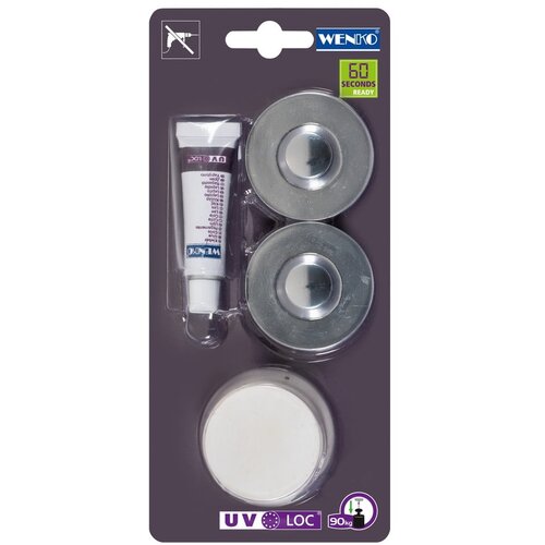 Wenko srebrni set za pričvr&amp;scaron;ćivanje na povr&amp;scaron;ine pomoću UV-Loc Slike