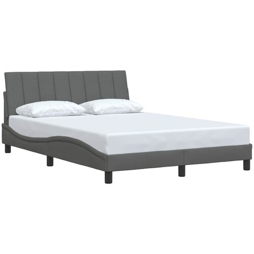  Okvir za krevet bez madraca Hanko tamnosivi 140 x 190 cm od tkanine Slike