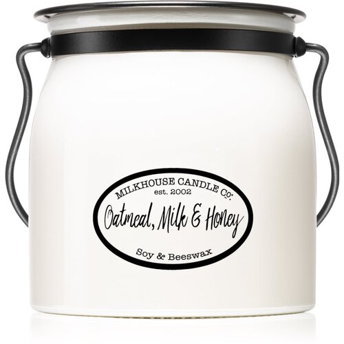 Milkhouse Candle Co. Creamery Oatmeal, Milk & Honey dišeča sveča Butter Jar 454 g Cene