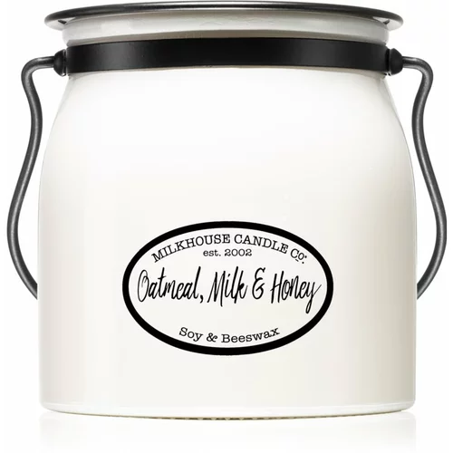 Milkhouse Candle Co. Creamery Oatmeal, Milk & Honey dišeča sveča Butter Jar 454 g