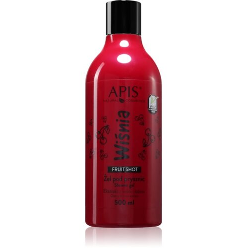 Apis Natural Cosmetics Fruit Shot Cherry gel za prhanje 500 ml Slike
