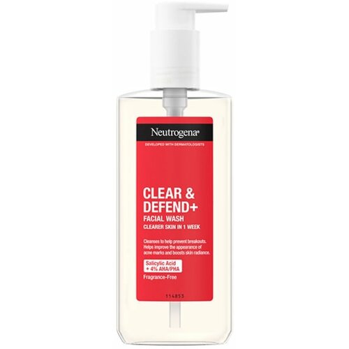 Neutrogena Clear&Defend + Facial wash 200ml Slike