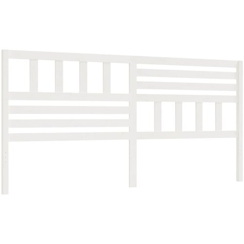 Maison Chic posteljno vzglavje - vzglavna omarica - nočna omarica belo 206x4x100 cm trdna borovina, (21706172) Slike