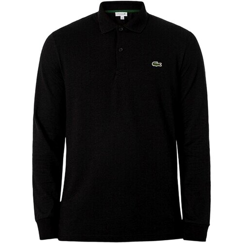 Lacoste Polo majice dolgi rokavi POLO MANGA LARGA DH0784 Črna Slike