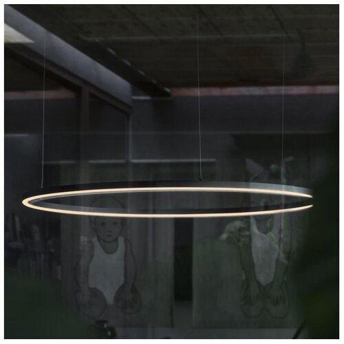 Ideal Lux led luster na sajli oracle LED/53W/230V 3000K, prečnik 90 cm, crna Cene