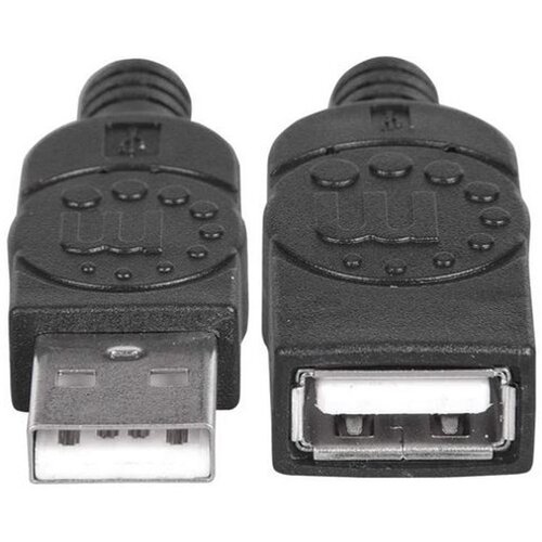 Manhattan kabel USB 2.0 produžni, AM/AF,1.8m, crni 338653 Cijene
