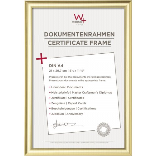 Walther Trendstyle 21x29,7 Resin gold DIN A4 KP130G Slike