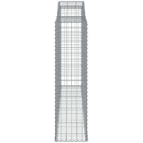  Lučne gabionske ko&amp;scaron;are 6 kom 300x50x180/200cm pocinčano željezo Slike