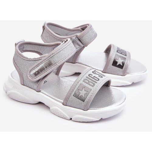 Big Star Kids sandals with Velcro LL374194 silver Slike