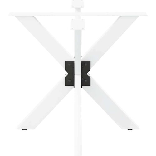 VidaXL Noge blagovaonskog stola u obliku pauka bijele 85x85x(72-73) cm čelik Slike