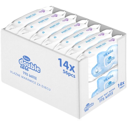 Violeta Baby vlažne maramice 56/1 Sensitive Care 99% voda 14 komada Slike