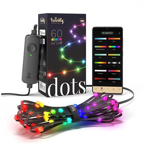 TWINKLY LED trak Dots (RGB, 3 m, črn) Slike