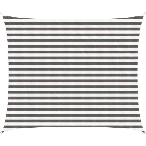 vidaXL Jedrilica za sunčevu sjenu 2 5 x 4 m HDPE Pravokutni - Svijetlosiva i bijela 2 5 x 4 m Cene