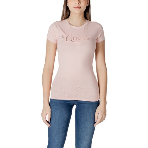 Guess Majice s kratkimi rokavi SS DOT LOGO R3 W5GI47 KA0Q1 Rožnata Cene