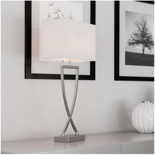  ByRydens 2820430-5000 - Stona lampa OMEGA 1xE27/5W/230V bela/sjajni hrom Cene