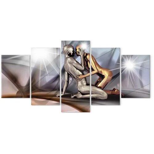  Slika - Gold couple 100x50 Na talijanskom platnu Cene