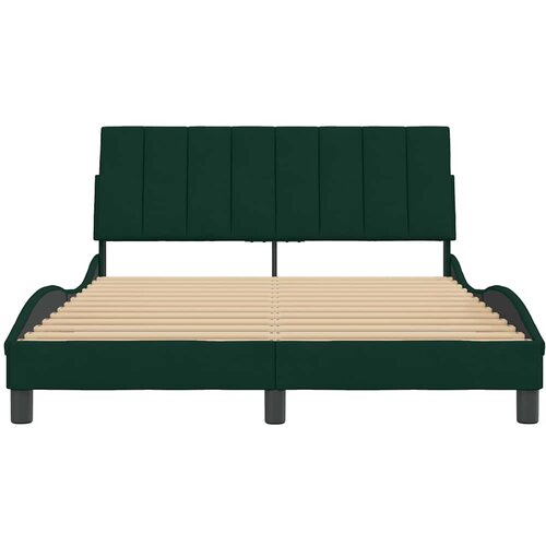  Okvir za krevet bez madraca Hanko tamnozeleni 140x190 cm bar&amp;scaron;unasti Slike