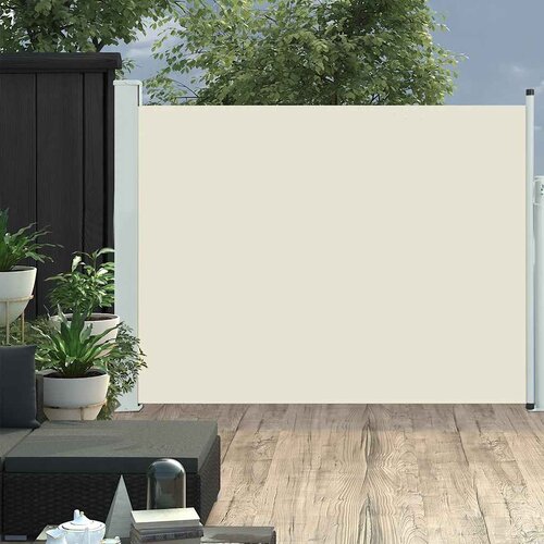 The Living Store Zložljiva stranska tenda za teraso 140x500 cm krem - Stranska Tenda, (21750552) Cene
