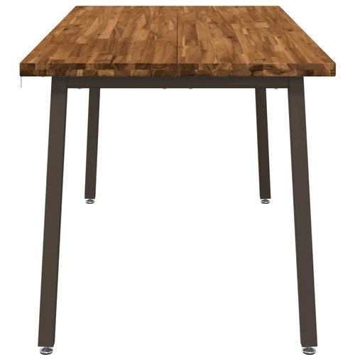  Kvadratni blagovaonski stol 160 x 90 x 75 cm Prirodna - Prirodno kava 160 x 90 x 75 cm Četvrtasto Slike