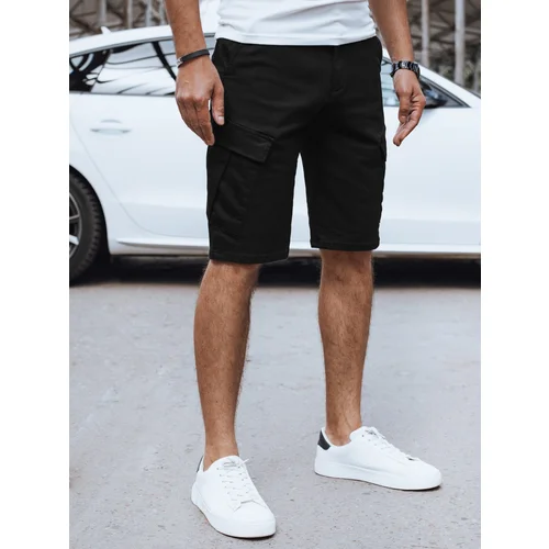 DStreet Men's Black Fabric Shorts