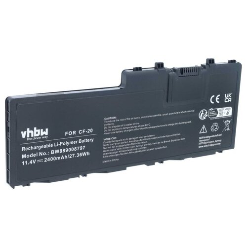 VHBW Baterija za Panasonic Toughbook CF-20 / Toughbook FZ-A / Toughpad FZ-A, CF-VZSU0QQ, 2400 mAh Slike