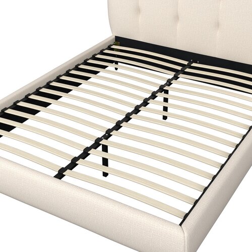 Bessagi Home Oblazinjena Postelja Glaris, Krem Barve, 160x200 Slike