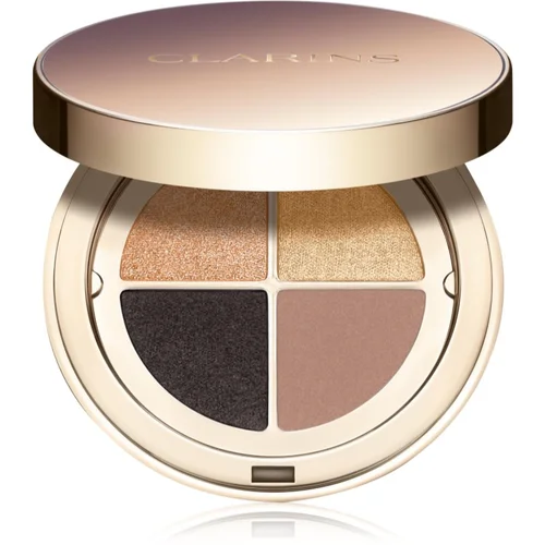 Clarins Ombre 4 Colour Eye Palette paleta senčil za oči za dolgoobstojen učinek odtenek 08 - Amber Gradation 4,2 g