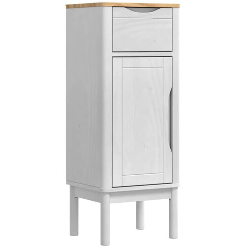  Kupaonski ormar FLORO Bijelo 35 x 30 x 90 cm Čvrsto borovo drvo Slike