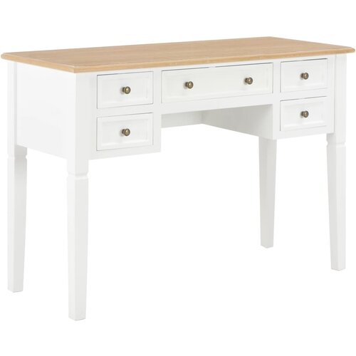  280069 Writing Desk White 109,5x45x77,5 cm Wood Cijene