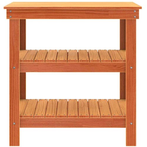  Radni stol Vo&amp;scaron;tano smeđa 78.5 x 50 x 80 cm Masivna borovina Slike