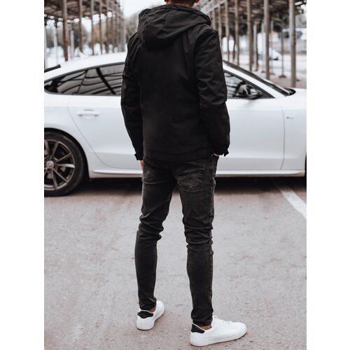 DStreet Men&amp;#039;s transitional jacket with hood black Slike