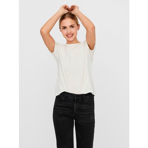 AWARE by VERO MODA Cream T-shirt Ava - Women Slike