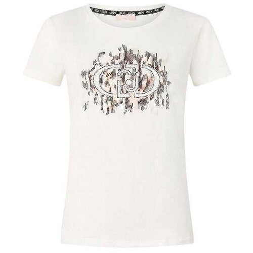Liu Jo monogram ženska majica LJTA5173 JS003 M9514 Cene