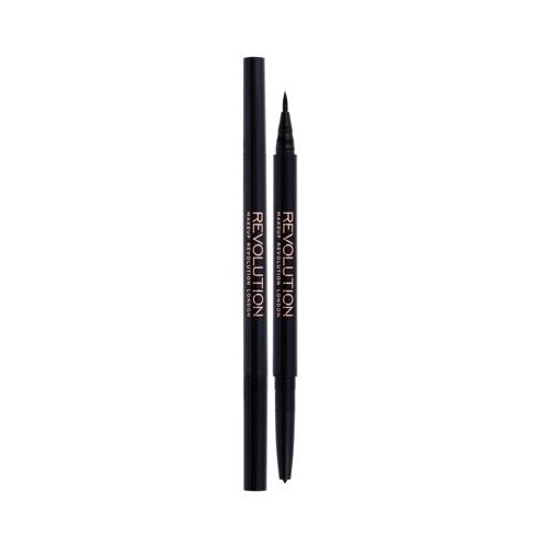 Revolution awesome dual eyeliner felt & kohl dvostransko črtalo za oči 0,18 g odtenek black Cene