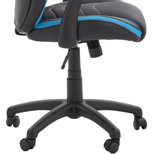 Hom`in GAMING STOL kovina, umetna masa, tekstil modra, črna Slike