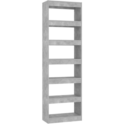 Maison Chic Knjižna omara - Knjižni regal betonsko siva 60x30x198 cm, (21723389) Slike