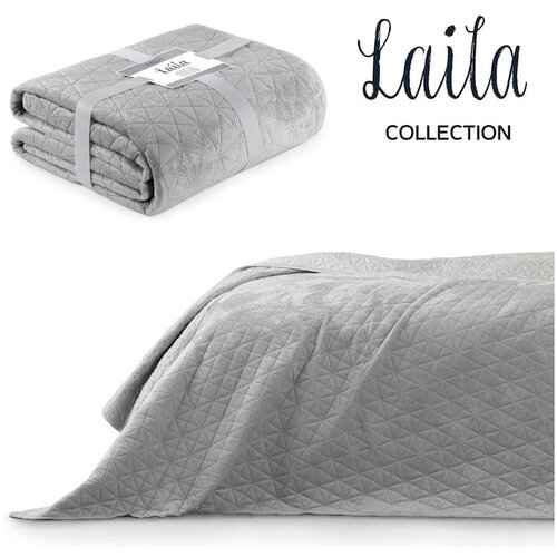 AmeliaHome Svetlo sivo pre&amp;scaron;ito pregrinjalo 170x210 cm Laila &amp;ndash; Slike