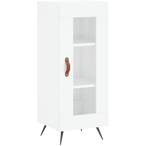  Visoka komoda sjajna bijela 34,5x34x180 cm konstruirano drvo Slike